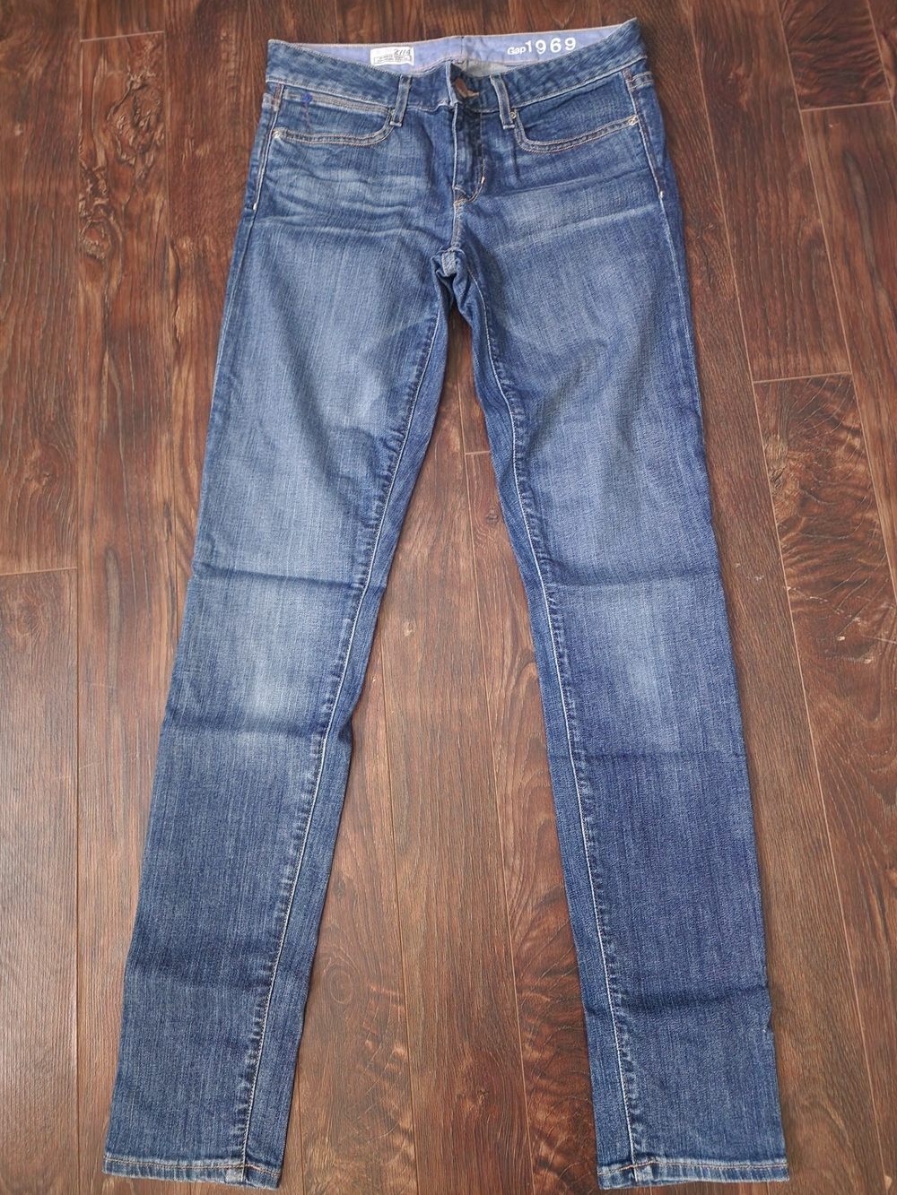 Y2k l Casual GAP Women's Skinny Jeans - Mid Blue Wash -100038